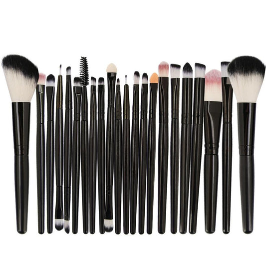 JMT-091914 22-Piece Eyeshadow Brush Set with Pink, Black, and Coffee Color Options