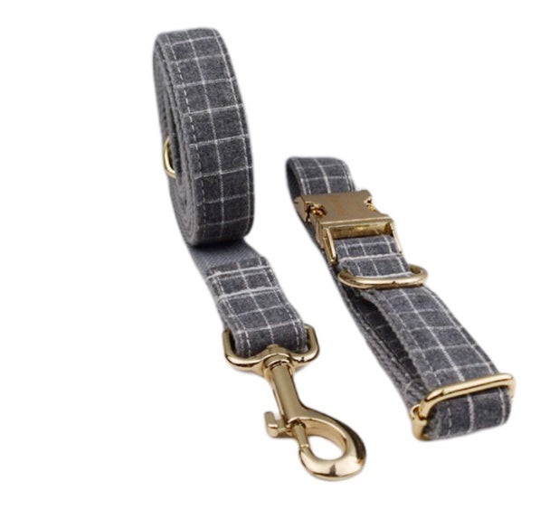 JMT-091978 Velvet Pet Collar with Matching Traction Rope and Bow Tie Set