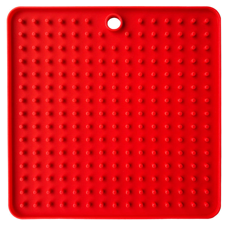 JMT-092106 Silicone Dog Licking Pad - Pet Slow Food Plate, 18.5 x 18.5 cm