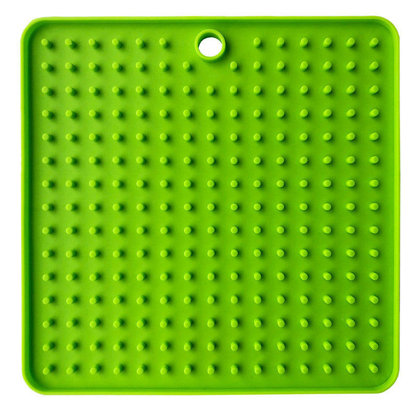 JMT-092106 Silicone Dog Licking Pad - Pet Slow Food Plate, 18.5 x 18.5 cm