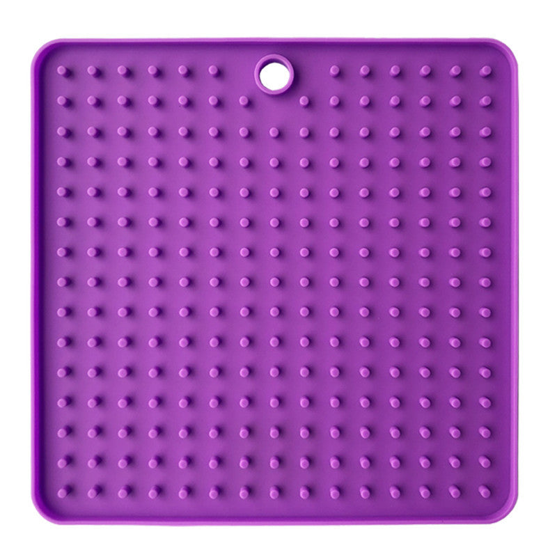 JMT-092106 Silicone Dog Licking Pad - Pet Slow Food Plate, 18.5 x 18.5 cm
