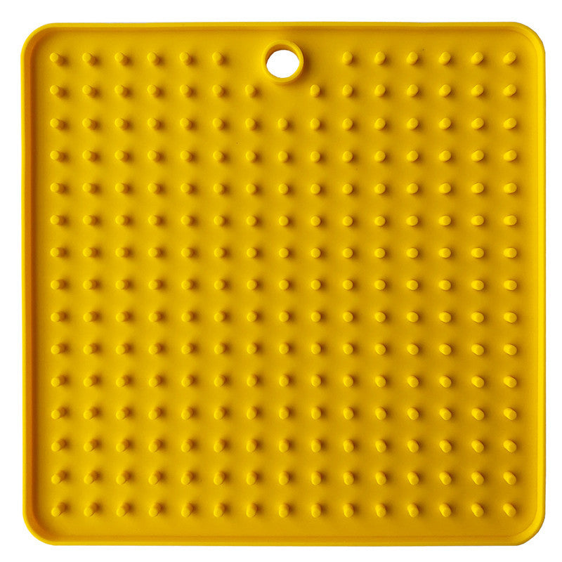 JMT-092106 Silicone Dog Licking Pad - Pet Slow Food Plate, 18.5 x 18.5 cm