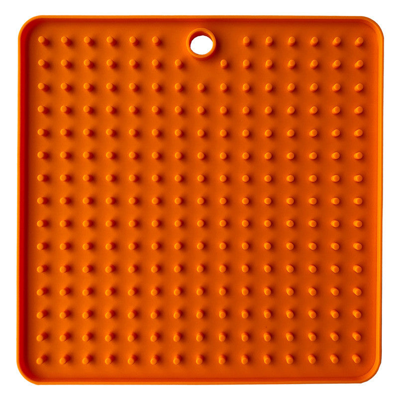 JMT-092106 Silicone Dog Licking Pad - Pet Slow Food Plate, 18.5 x 18.5 cm