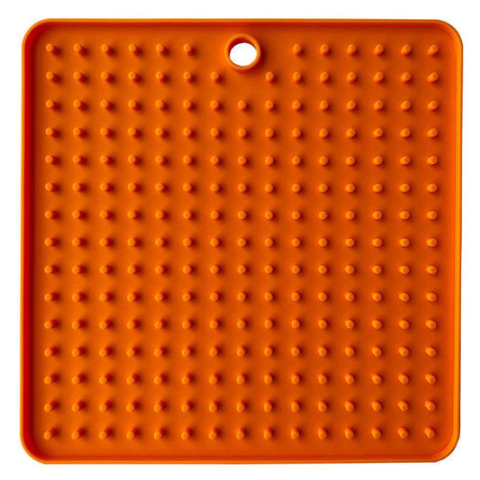 JMT-092106 Silicone Dog Licking Pad - Pet Slow Food Plate, 18.5 x 18.5 cm