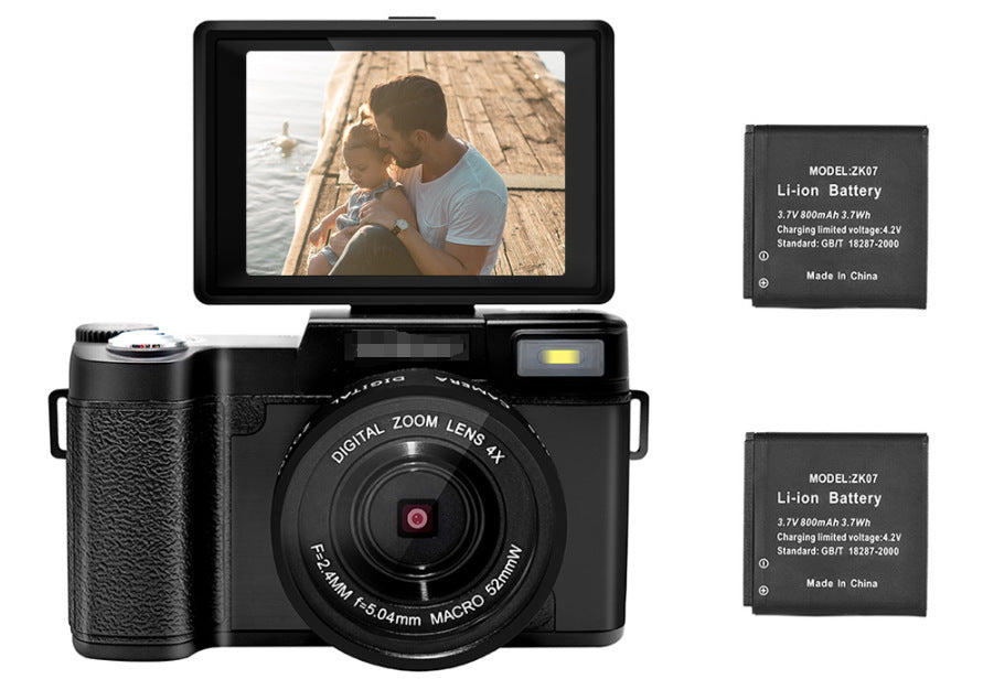 JMT-092170 27K HD Flip Screen Digital Camera with 30MP Resolution and Wide-Angle Lens Options