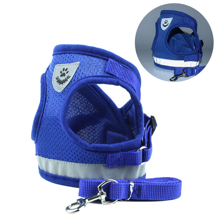 JMT-093130 Adjustable Polyester Pet Chest Strap in Multiple Sizes for Small to Extra-Large Dogs
