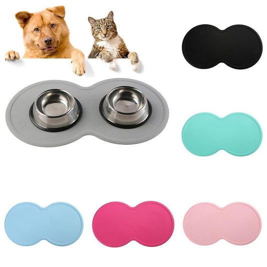JMT-093258 Eco-Friendly Silicone Pet Placemat - Durable, Easy to Clean, Comfortable Texture, High-Temperature Resistant, Elegant Design, 480 x 270 x 3MM