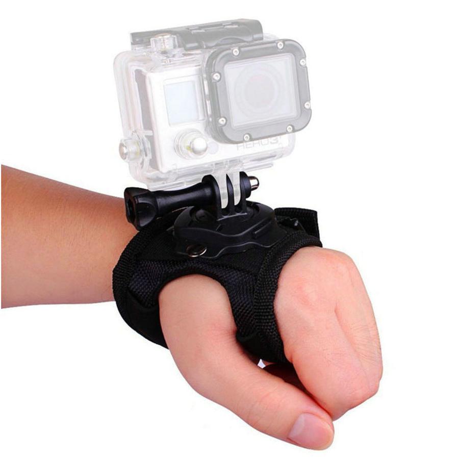 JMT-093322 360-Degree Rotating Palm Wrist Strap for Action Cameras - Comfortable and Versatile Mount for Cycling, Snowboarding, and Surfing