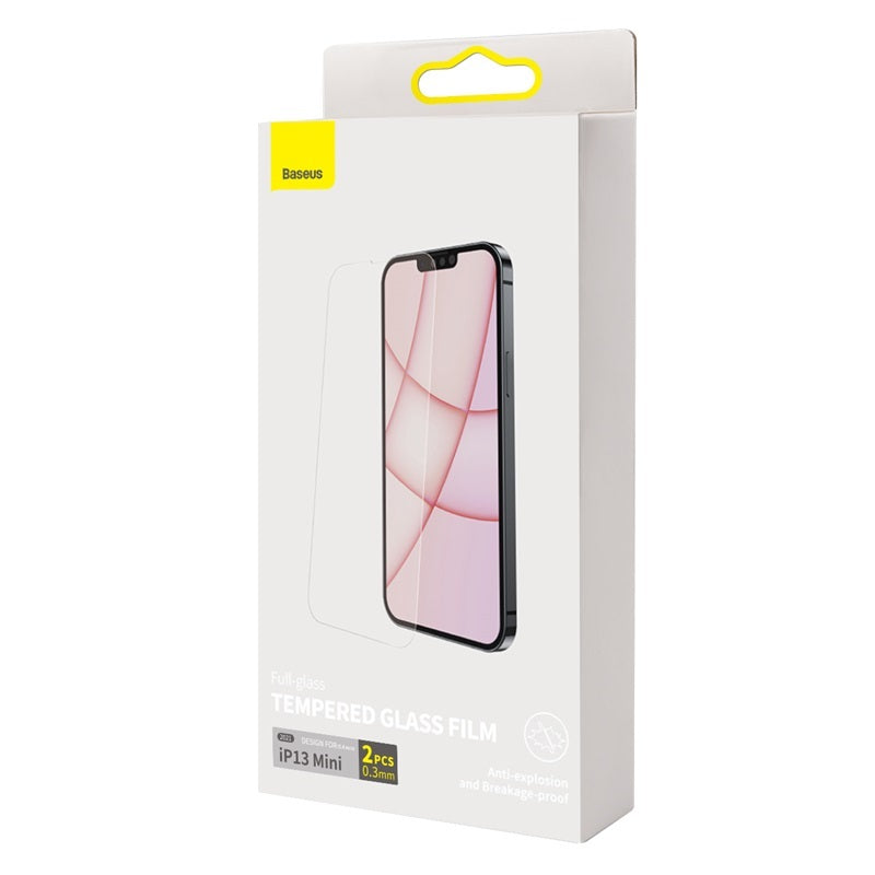 JMT-093962 Tempered Glass Front Film for iPhone 13 (5.4 Inch) – 2 Pack with Cleaning Tools