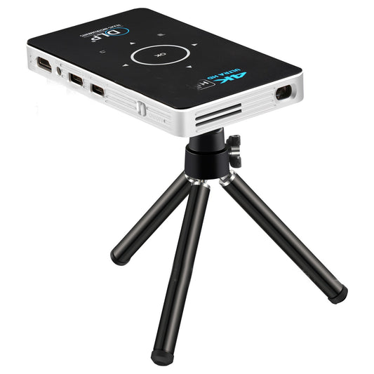 JMT-093962 Wireless DLP Home Projector with 1000 Lumens Brightness and 2000:1 Contrast Ratio, Supports HD, Android System, and Built-in Battery