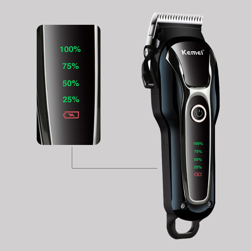 JMT-094026 Rechargeable LCD Electric Hair Clipper for Pets and Humans with Dual-Use Technology and Accessories
