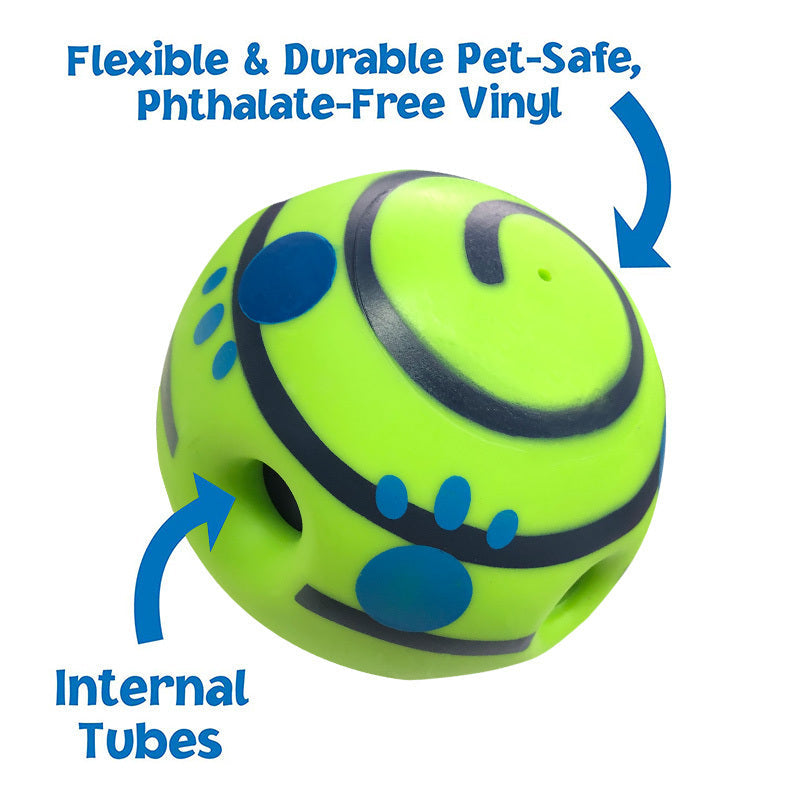 JMT-094090 Durable Vinyl Dog Molar Training Ball - 10cm Diameter, Non-Toxic, Bite Resistant