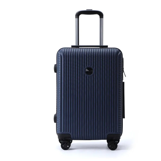 JMT-094666 Classic Stripes Hard Shell Travel Spinner Luggage with Silent Wheels