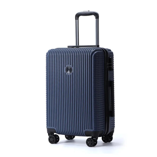 JMT-094666 Classic Stripes Hard Shell Travel Spinner Luggage with Silent Wheels