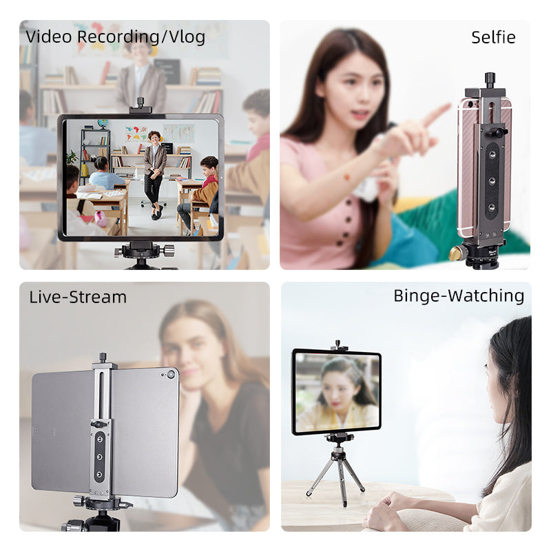 JMT-094794 Universal Adjustable Tablet and Phone Support Stand with Aluminum Alloy Frame