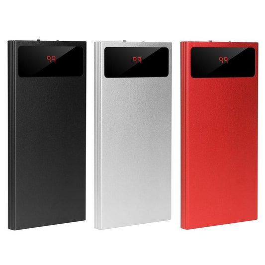 JMT-095114 20000mAh Ultra-Thin Power Bank with Dual USB Ports, Smart Display, and Flashlight