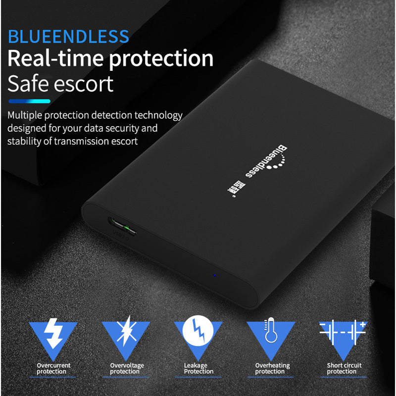 JMT-095114 High-Speed 2.5-Inch Mobile Hard Disk with USB 3.0 Interface - Available in Multiple Colors
