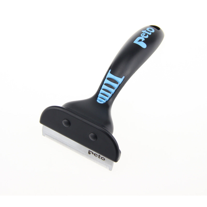 JMT-095178 Pet Hair Removal Comb for Cats and Dogs - Medium and Large Sizes Available in Black and Pink Handles