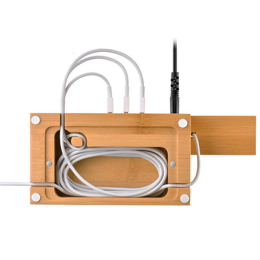JMT-095434 Bamboo Multi-Device Charging Dock for iPhone, Apple Watch, AirPods, and More