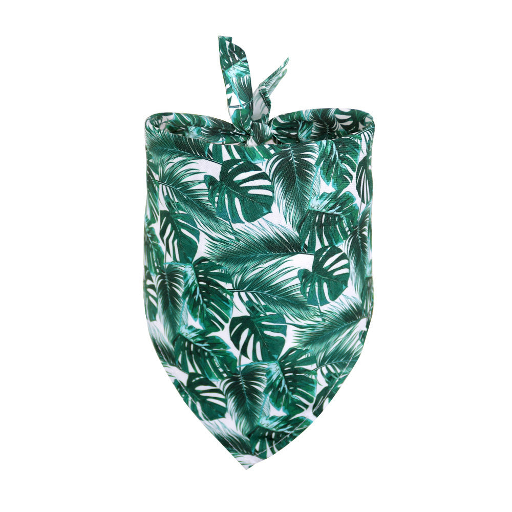 JMT-095562 Tropical Wind Fruit Pet Drool Towel for Dogs - Floral Design, Available in Multiple Sizes