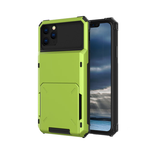 JMT-095626 Two-in-One Flip Card Phone Case for iPhone and Samsung Devices with Drop Protection