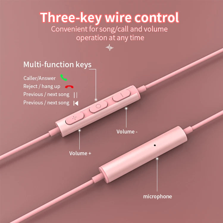 JMT-095754 Wired Earbuds with Microphone and Volume Control for iPhone - 3.5mm Connection