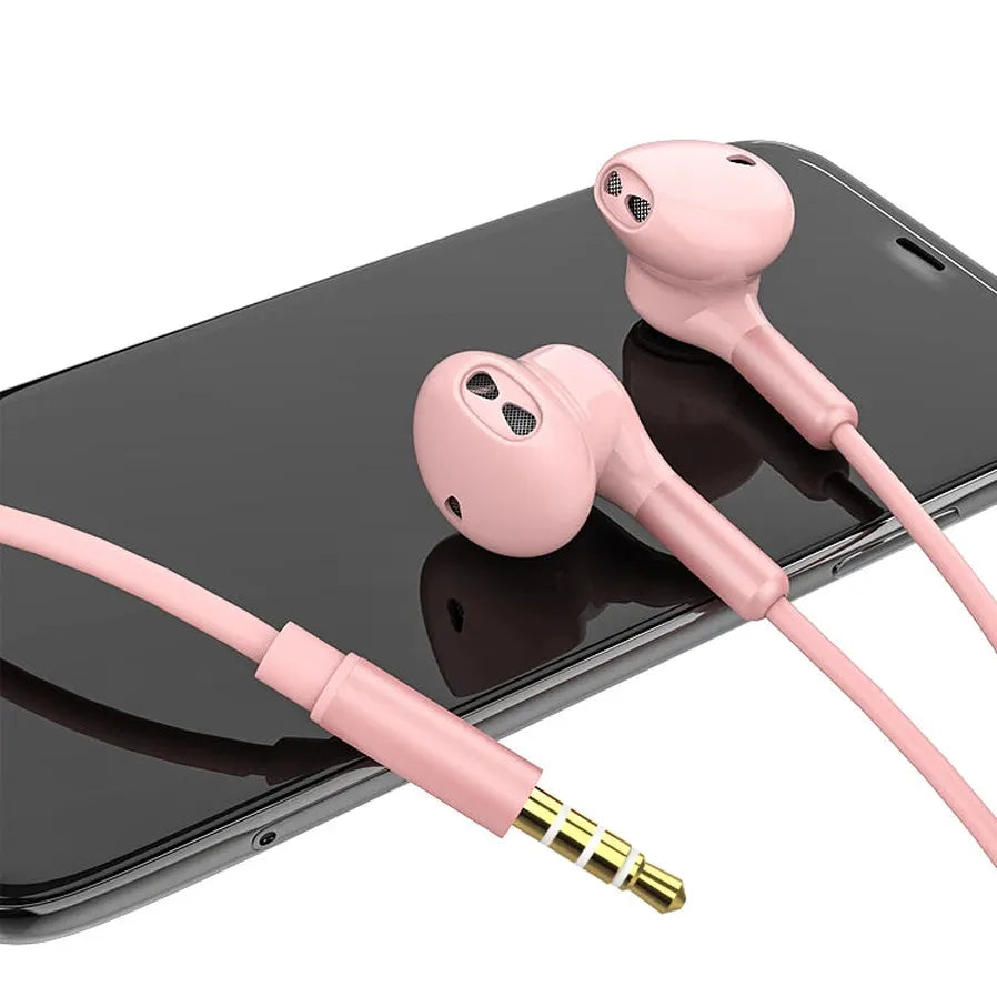 JMT-095754 Wired Earbuds with Microphone and Volume Control for iPhone - 3.5mm Connection