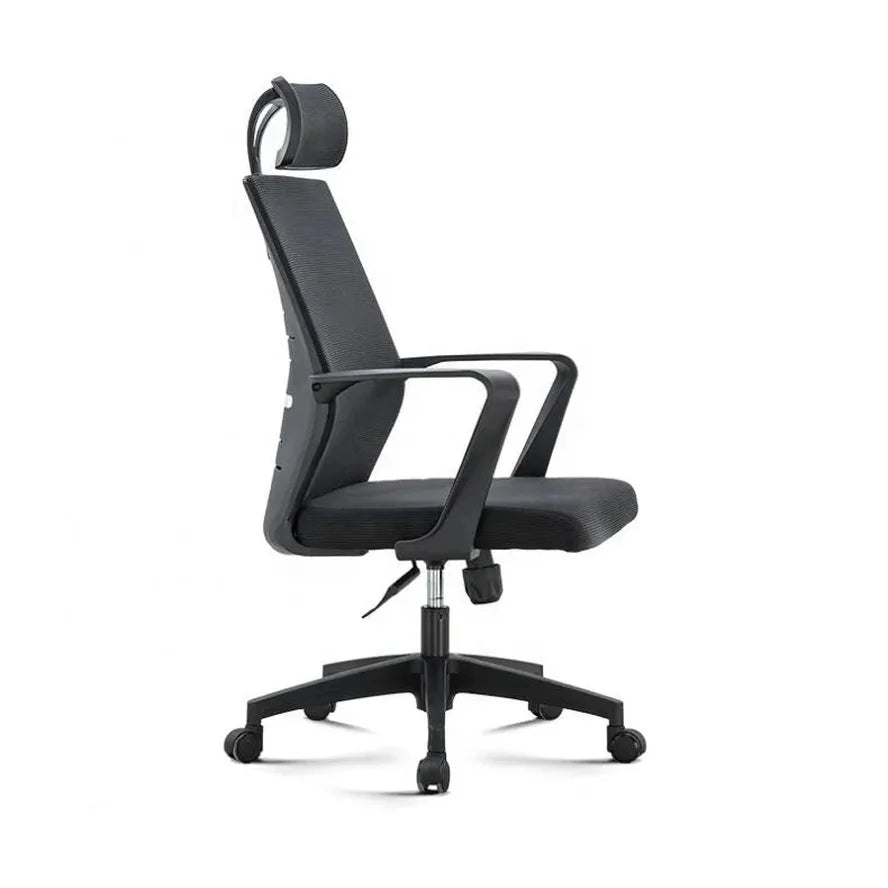 JMT-096010 High Back Mesh Office Chair with Adjustable Headrest and Rotatable Base