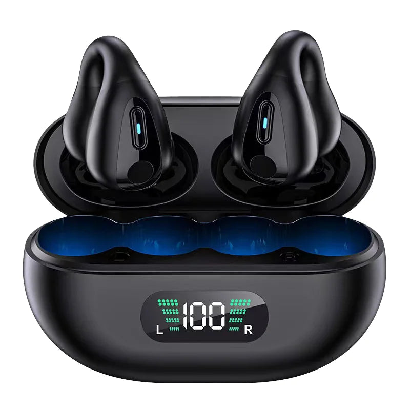 JMT-096266 AI Translation Bluetooth Headset with Long Battery Life and LED Display for Enhanced Air Conduction