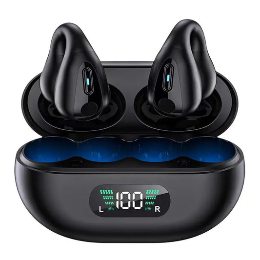 JMT-096266 AI Translation Bluetooth Headset with Long Battery Life and LED Display for Enhanced Air Conduction