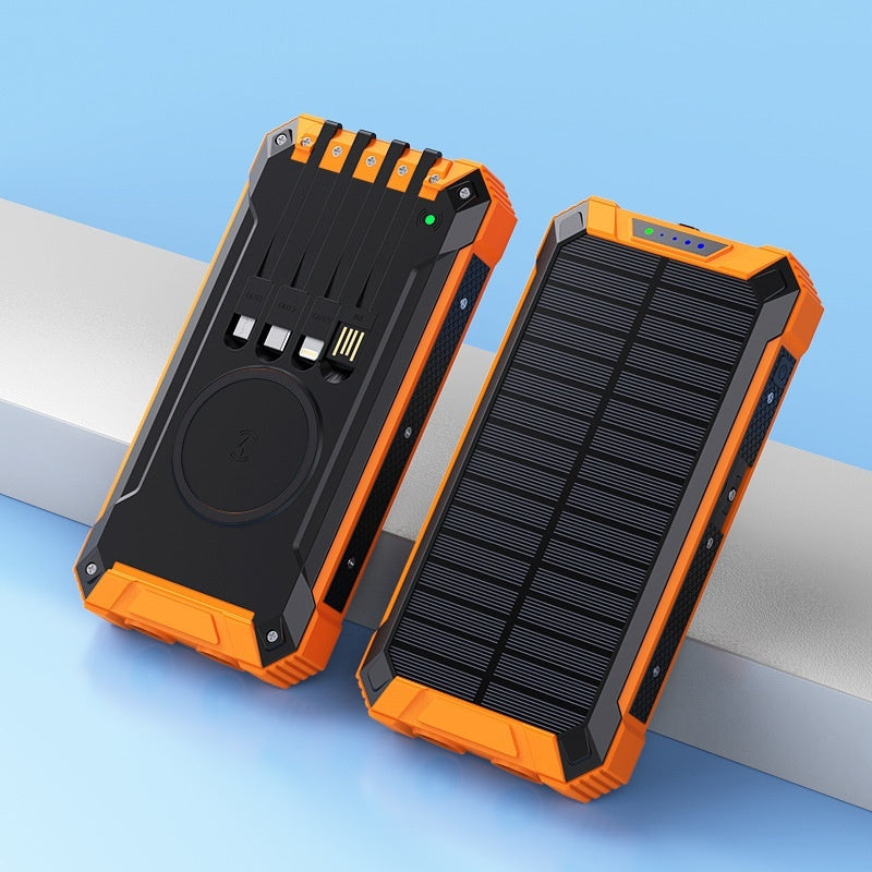 JMT-096266 Portable Solar Wireless Charger Power Bank – Multiple Colors Available