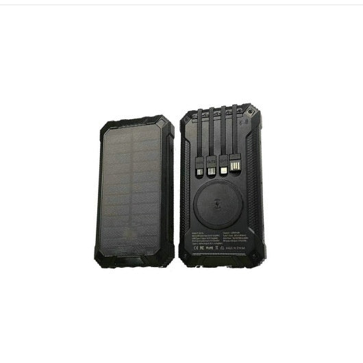 JMT-096266 Portable Solar Wireless Charger Power Bank – Multiple Colors Available