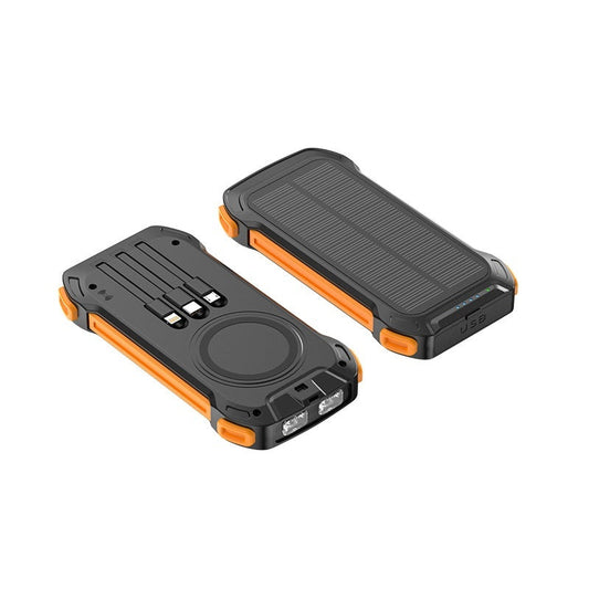 JMT-096266 Portable Solar Wireless Charger Power Bank – Multiple Colors Available