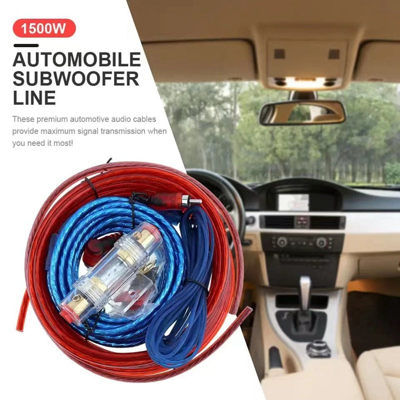 JMT-096266 RCA Audio Cable with Copper-Clad Aluminum Core for Subwoofer Amplifier Connection