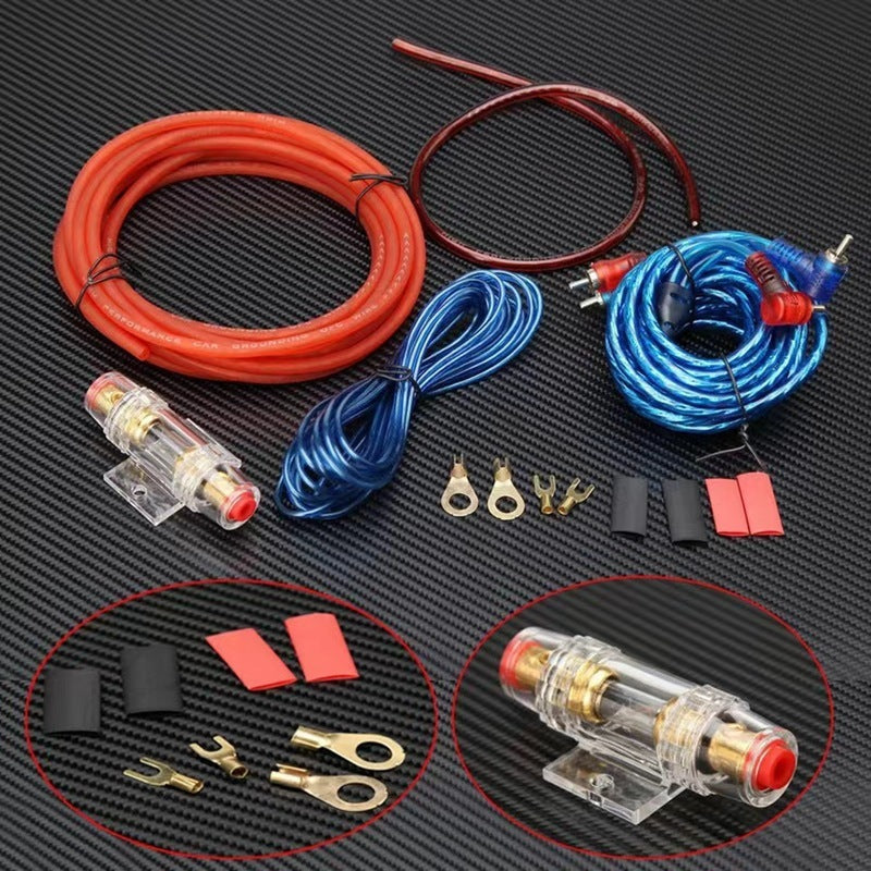 JMT-096266 RCA Audio Cable with Copper-Clad Aluminum Core for Subwoofer Amplifier Connection