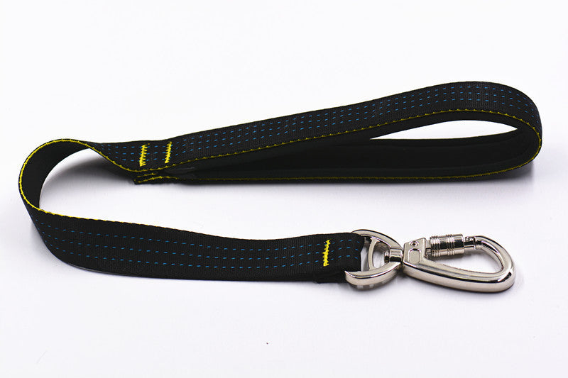 JMT-096586 Durable Nylon Dog Traction Rope with Stainless Steel Safety Buckle - 2.5cm x 57cm