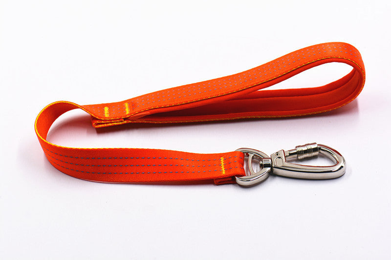 JMT-096586 Durable Nylon Dog Traction Rope with Stainless Steel Safety Buckle - 2.5cm x 57cm