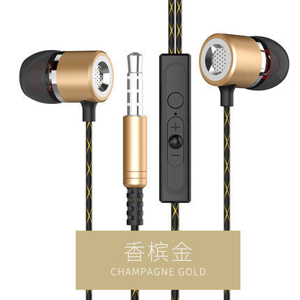 JMT-096586 Metal In-Ear Headphones with Microphone and Noise Cancelling Feature