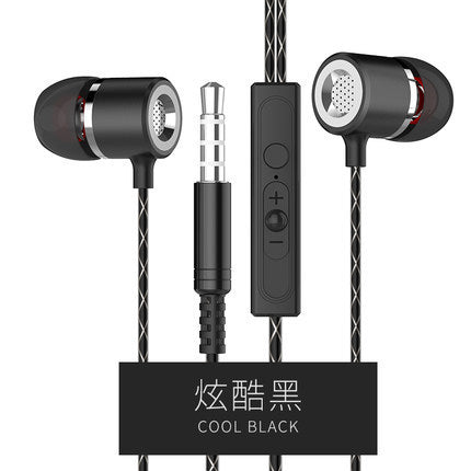 JMT-096586 Metal In-Ear Headphones with Microphone and Noise Cancelling Feature