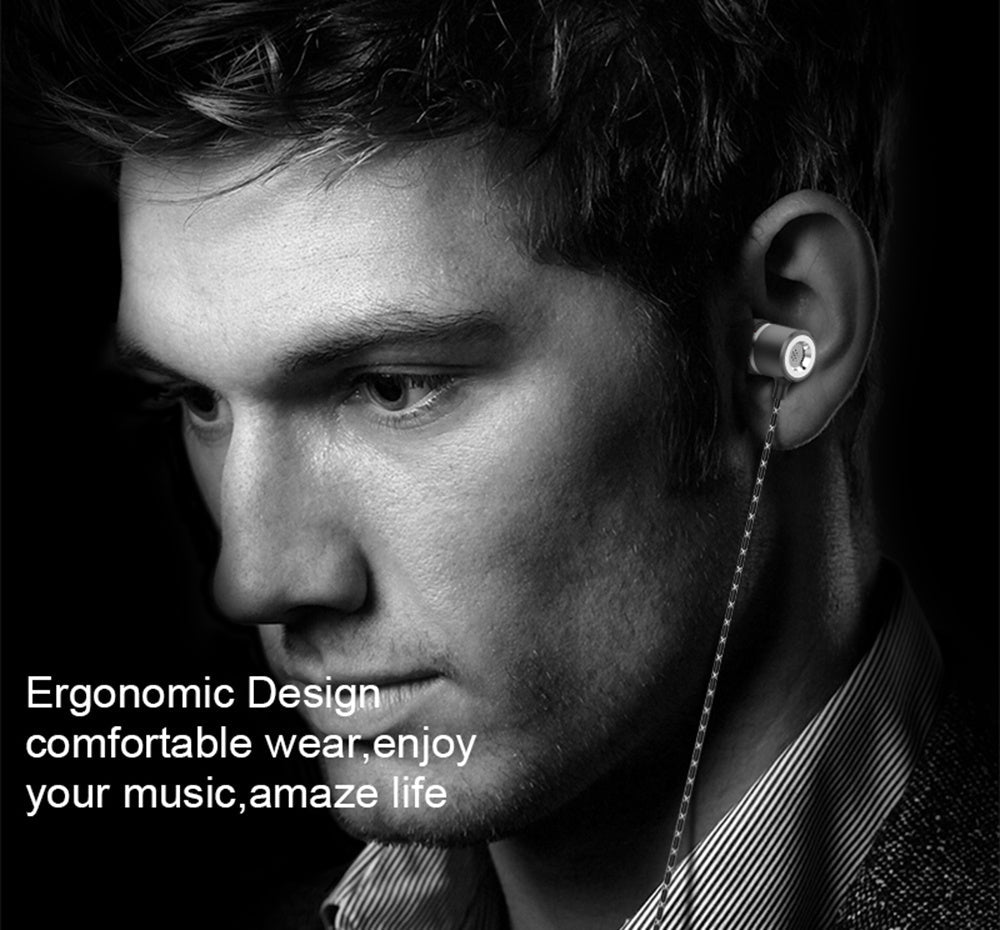JMT-096586 Metal In-Ear Headphones with Microphone and Noise Cancelling Feature
