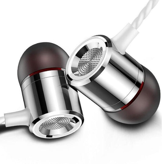 JMT-096586 Metal In-Ear Headphones with Microphone and Noise Cancelling Feature