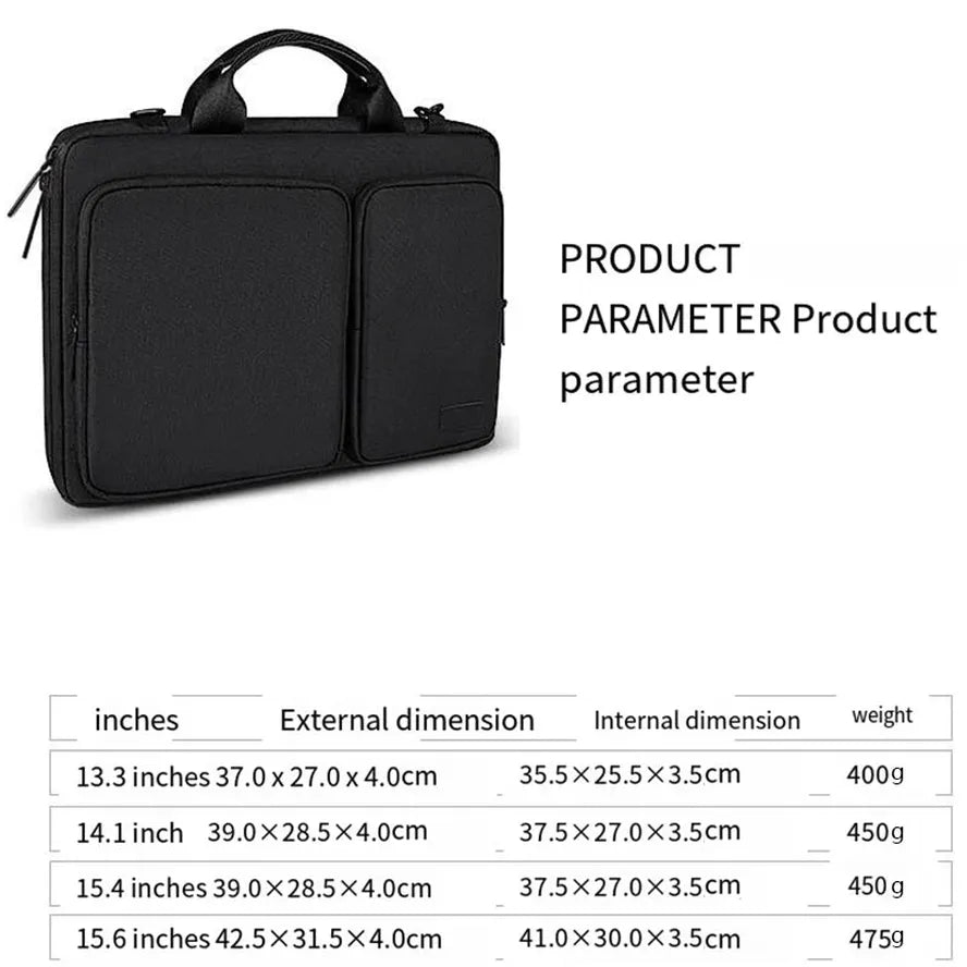 JMT-096650 Stylish Laptop Messenger Bag with Zipper Closure - Versatile Briefcase for Office Use