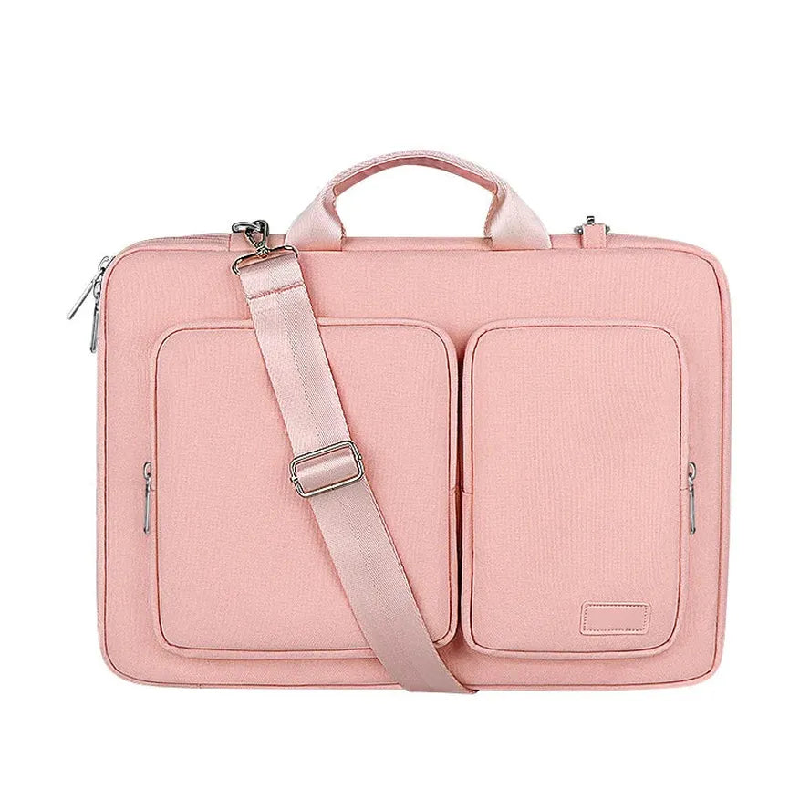 JMT-096650 Stylish Laptop Messenger Bag with Zipper Closure - Versatile Briefcase for Office Use