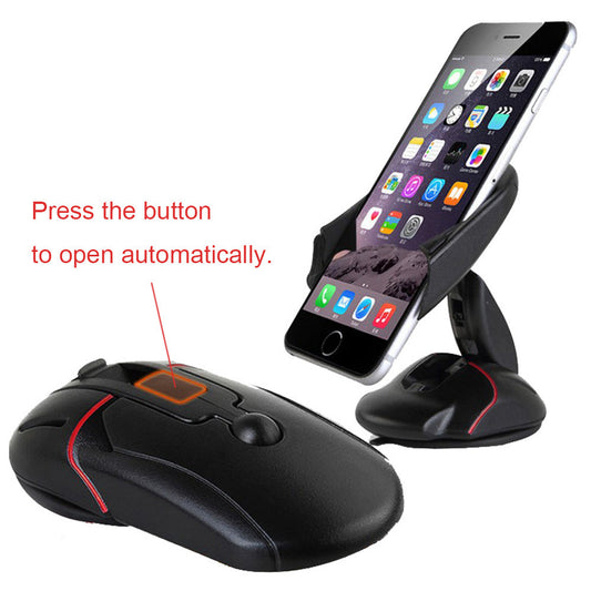 JMT-097098 Universal Car Mouse-Type Mobile Phone Holder for Windshield and Dashboard Navigation