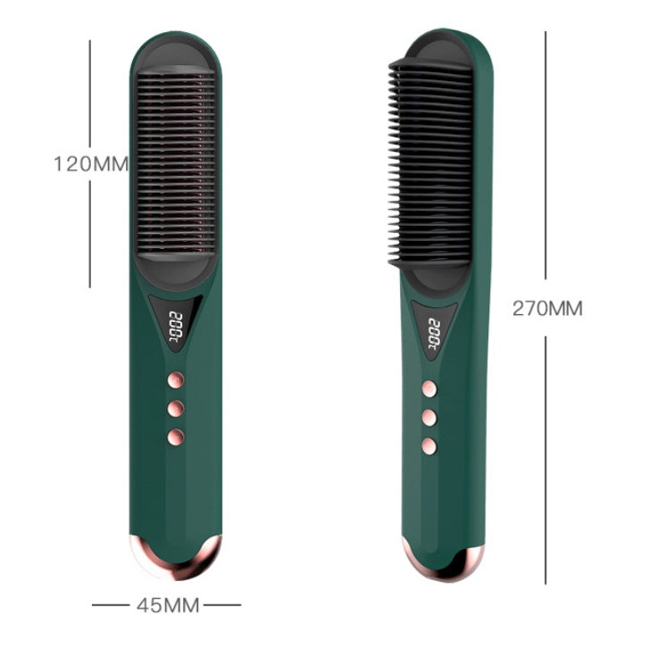 JMT-097226 Dual-Use Curly and Straight Hair Comb with Tourmaline Ceramic Technology