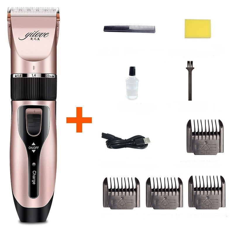 JMT-097482 Quiet Professional Pet Grooming Kit with Sharp Detachable Blade and Adjustable Length Options