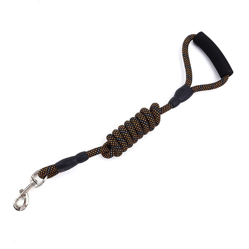 JMT-097738 Durable Nylon Dog Traction Rope with Comfortable Handle and Spring Mechanism