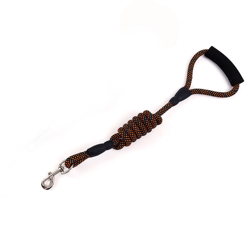 JMT-097738 Durable Nylon Dog Traction Rope with Comfortable Handle and Spring Mechanism