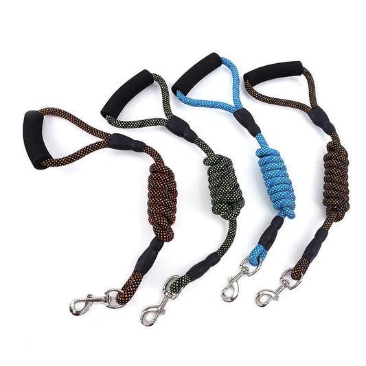 JMT-097738 Durable Nylon Dog Traction Rope with Comfortable Handle and Spring Mechanism