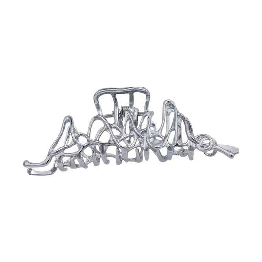 JMT-097930 Irregular Liquid Metal Geometric Hairpin for Women